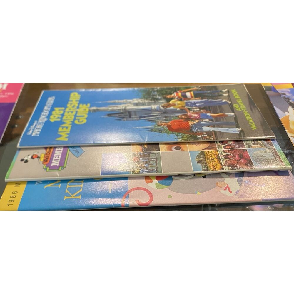 Walt Disney World Magic Kingdom Club Membership Guides 1981–1986 Lot of 3
